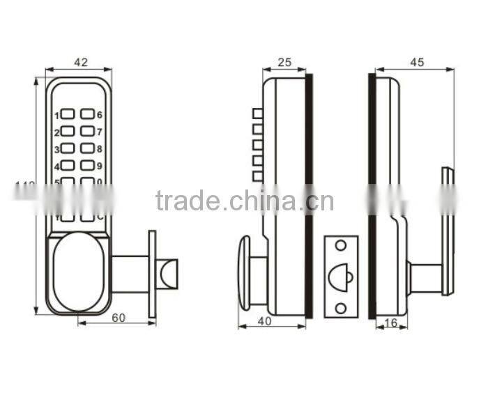 2013 Smart mechanical combination lock for safe