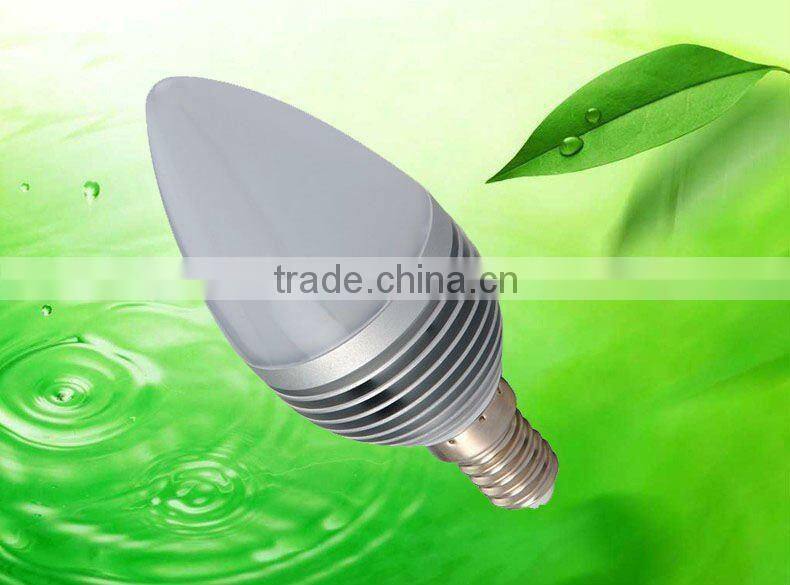 Good Quality Aluminum + PC LED Candle Flame Light Bulbs