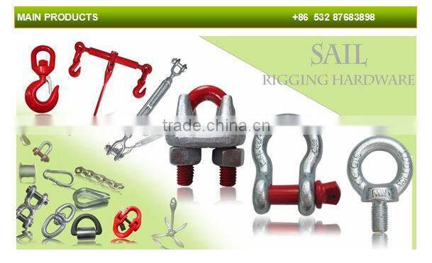 Australian type shackle painted black pin