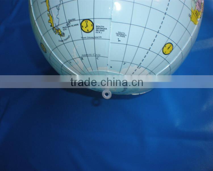 Inflatable earth globe beach ball, pvc inflatable globe ball for sale