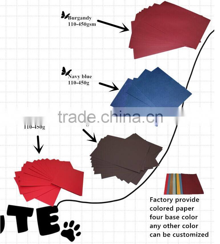 HOT! Red Paper Cardboard for gift wrapping dongguan red card paper