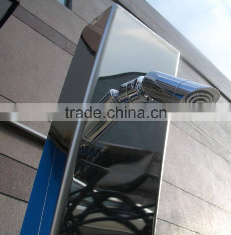 Audemar 2.5MM Thickness 316 Stainless Steel Curve Swimming Pool Shower With Mirror Finishing