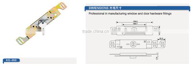 4104 mortise door lock body/lock cylinder for aluminium door