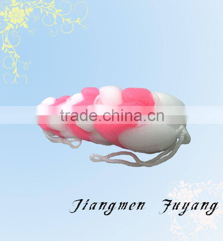 beautiful colorful bath puff