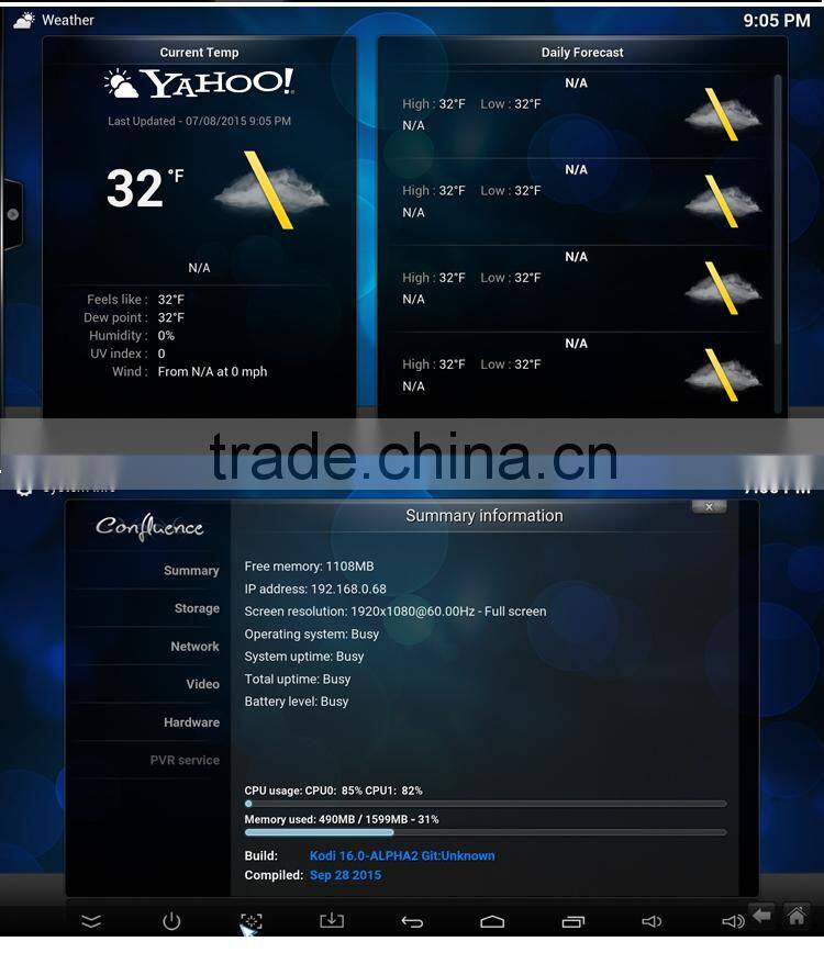 T8 PRO Quad core S812 box with cor-tex A9 arm XBMC Miracast bluetooth 3 usb ports