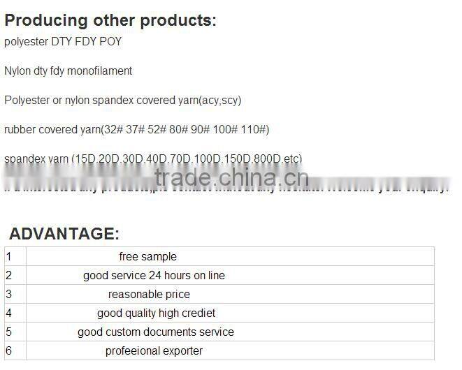 SCY 150d 96fFDY+40D 85%Polyester 15% spandex covered yarn