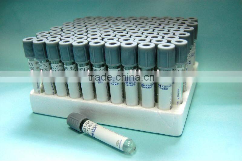 Produce Glass and PET blood test glucose oxalate tube