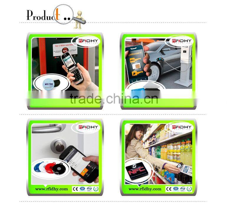 Free samples 3*8 layout 13.56mhz fudan f08 rfid sticker/nfc sticker