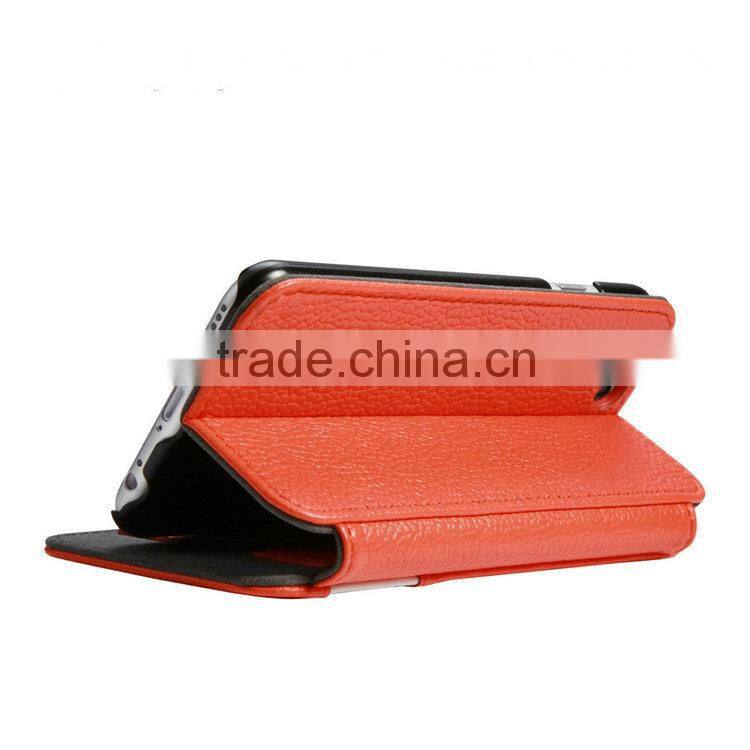 Charming color matching design PU leather mobile case for smart phone wholesale