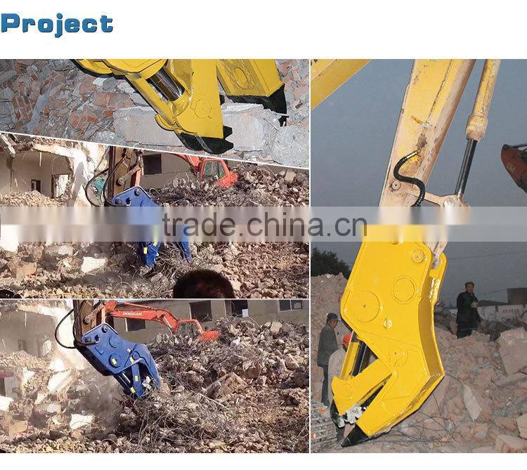 New type excavator hydraulic concrete crusher! Demolition tools excavator hydraulic concrete crusher for construction pulverize