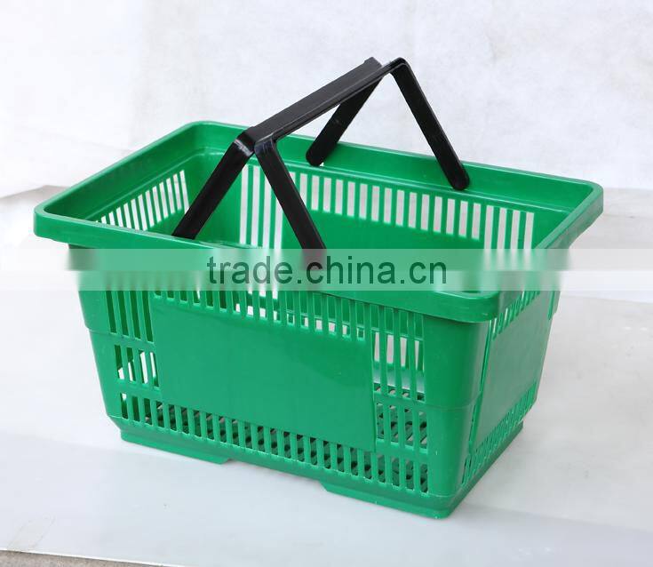 2016 Excellent quality plastic Shopping basket for shopping mall any color customized