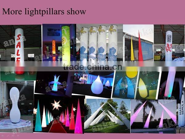 PVC led inflatable column /light pillar for advertising