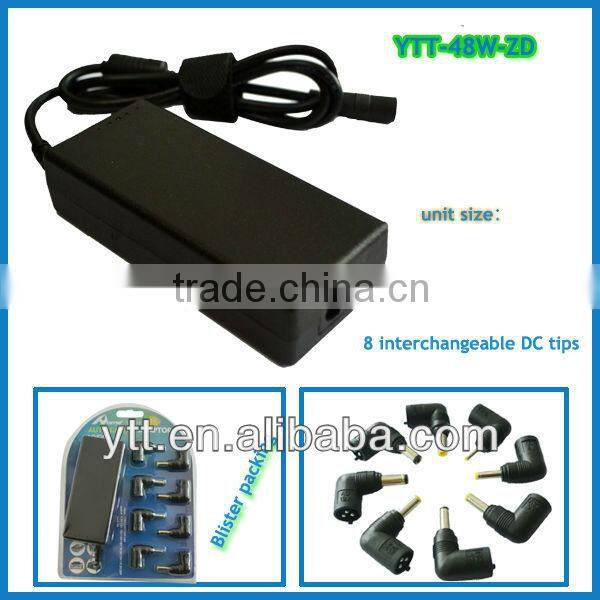 48W Universal Laptop Adapter Shenzhen Produce With 8 pcs DC Tips