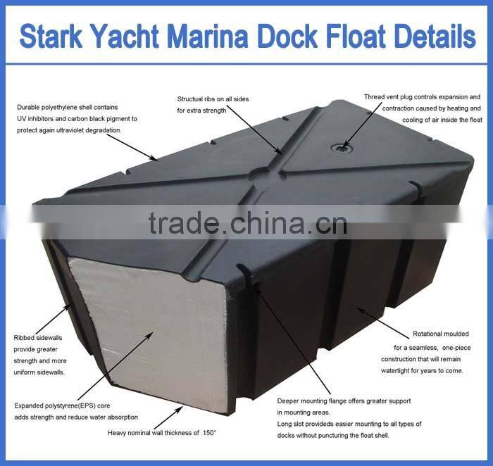 Plastic easy float pontoon boat