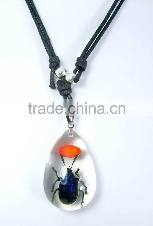Real Baltic Insect Amber Bead Necklace Design