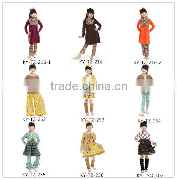 2016 new fashion baby clothes fall long sleeve boutique girls clothes