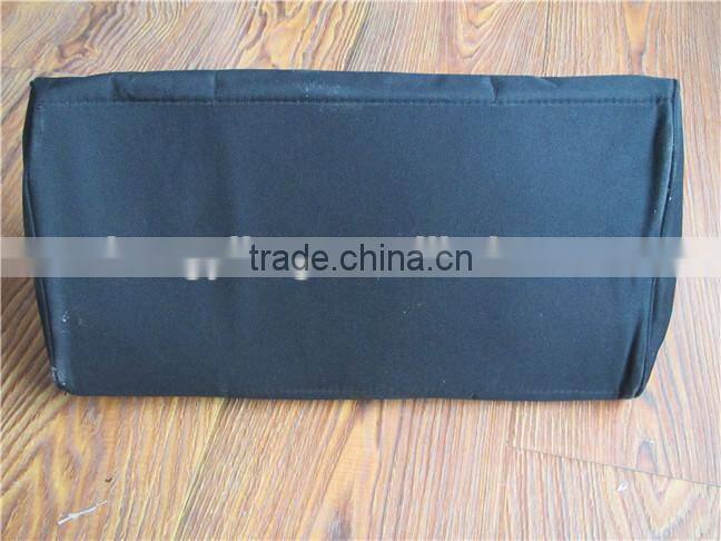 Multifuntional block color canvas tote tool bag with around pockets