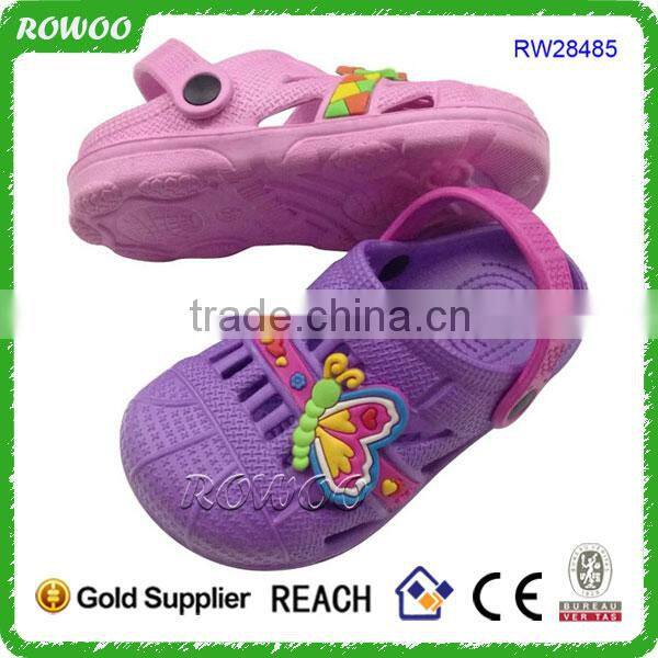 Cute nude girls garden shoes comfortable customized cartoon syle kids clogs