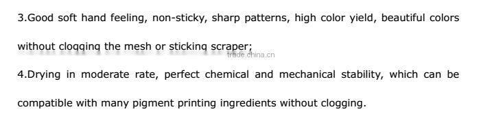 Self-developed PT-602 Screen Printing Textile Puff Rubber Paste