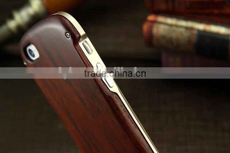 Full bamboo wood luxury high quality phone case ,100% real wood for iphone 6 case ,for iphone 6 carbonized bamboo case