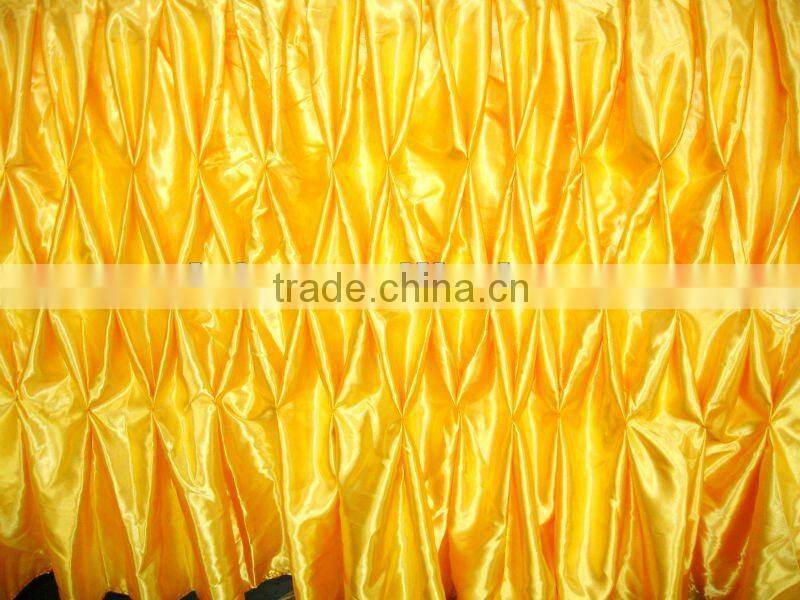 Fascinating!!! 2012 banquet style table cloth,table skirt,honeycomb style,fashion design