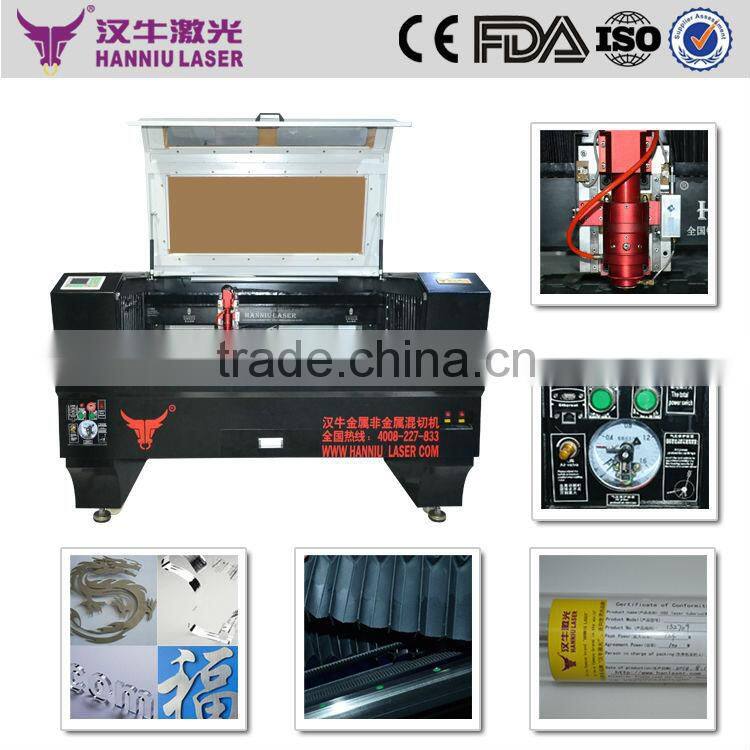 1300*900mm HQ-1390Z co2 laser acrylic cutting machine with dust cover