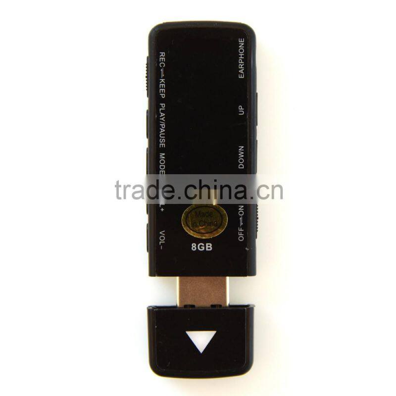 USB Design LED Indicator Detective Voice Recorder Model Q28