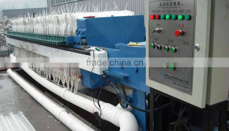 high performance plate and frame filter press machine for sludge dewatering