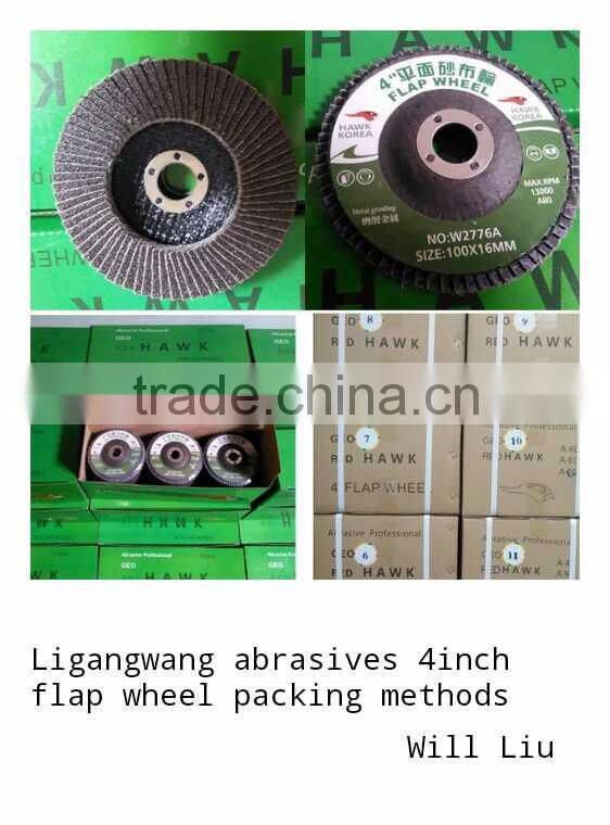 491 4" Grit 60# Grinding Sanding Wheels Zirconia Flap Disc