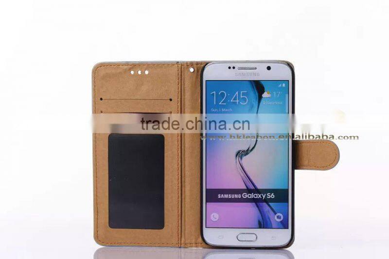 Best Selling Hot Chinese Products Wallet Phone Case for Guys for Galaxy S6