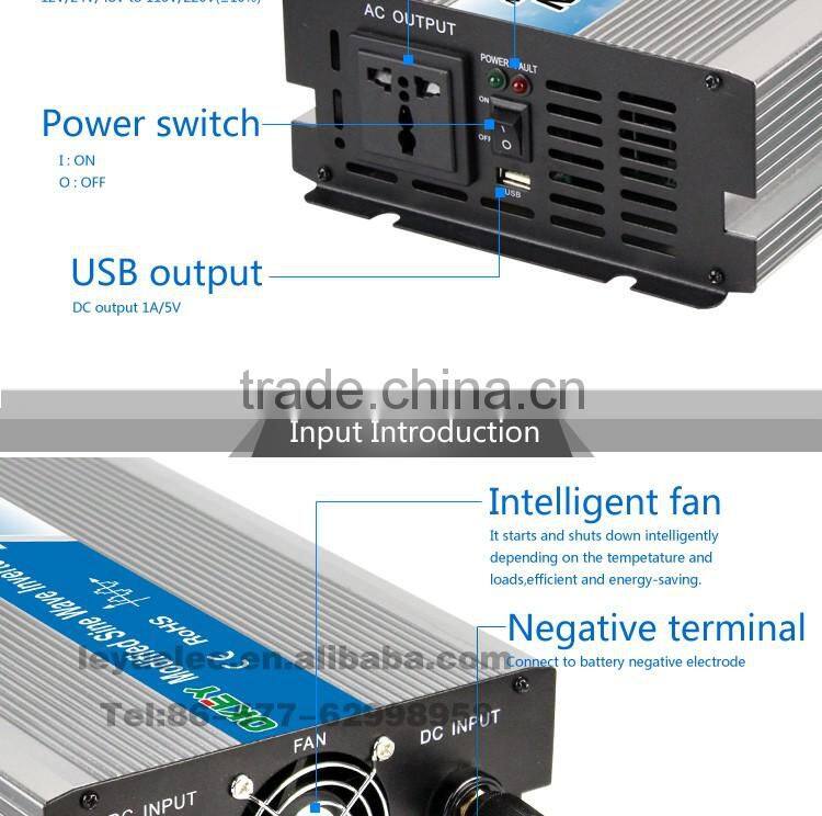 Professional manufacturer modified wave inverter 1500 watt DC 24v to AC 110v /220v OPIM -1500 high frequency power inverter