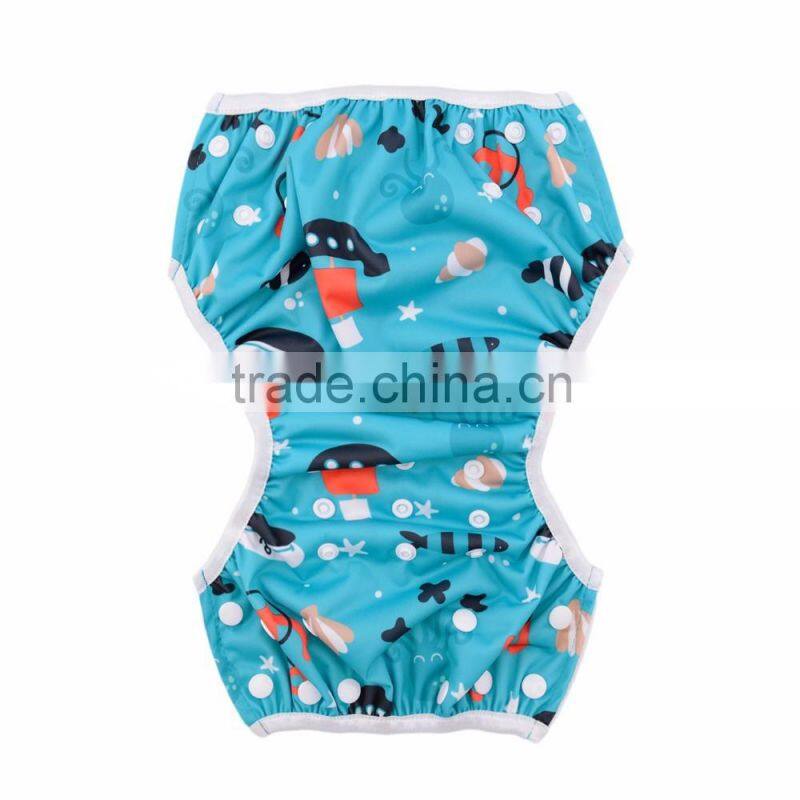 Alva 2016 New Pattern Waterproof Baby Swimming Trunks Swimming Diapers