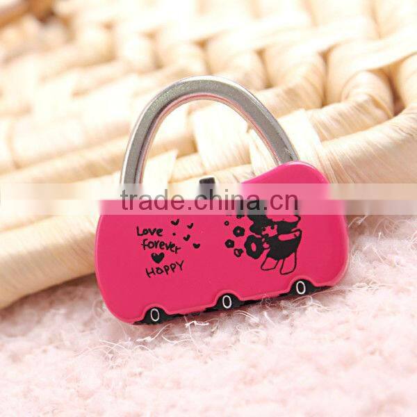 High quality fashion mini security combination lock suitcase bag combination lock