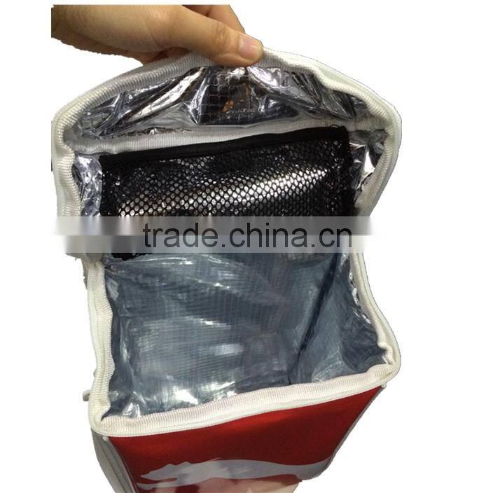 Outdoor waterproof pu insulated lunch bag cooler bag