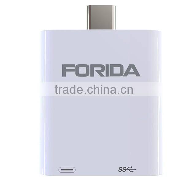 FORIDA newest type C usb 3.1 HUB Combo with PD charging hub for macbook,PD charger