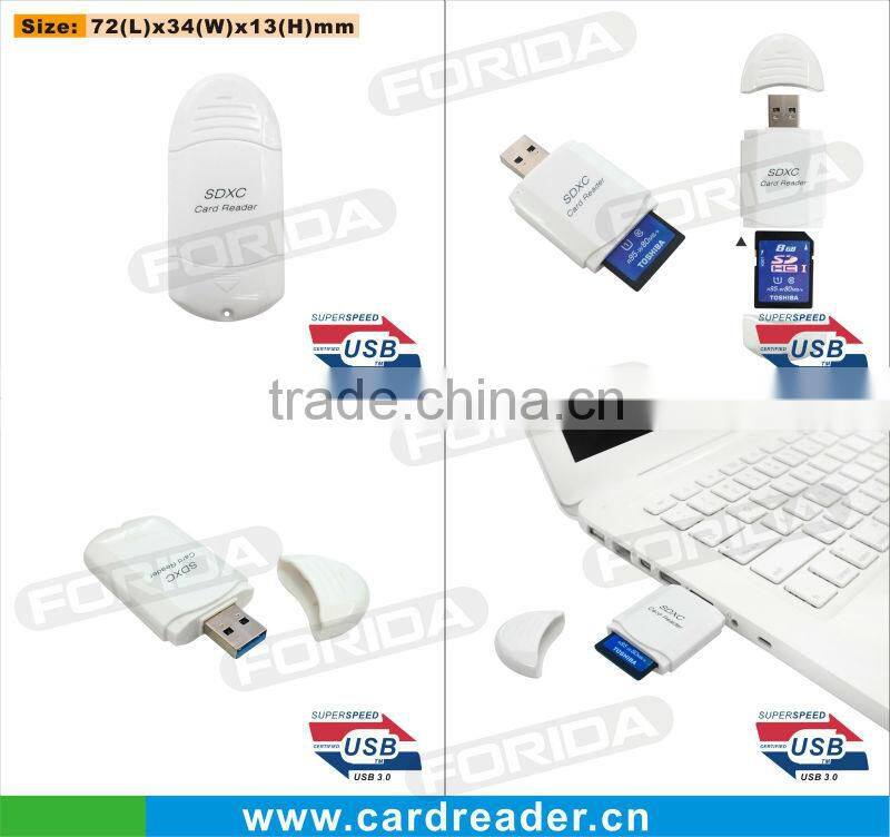 2013 New Style Smart USB3.0 External card reader with LED indicator