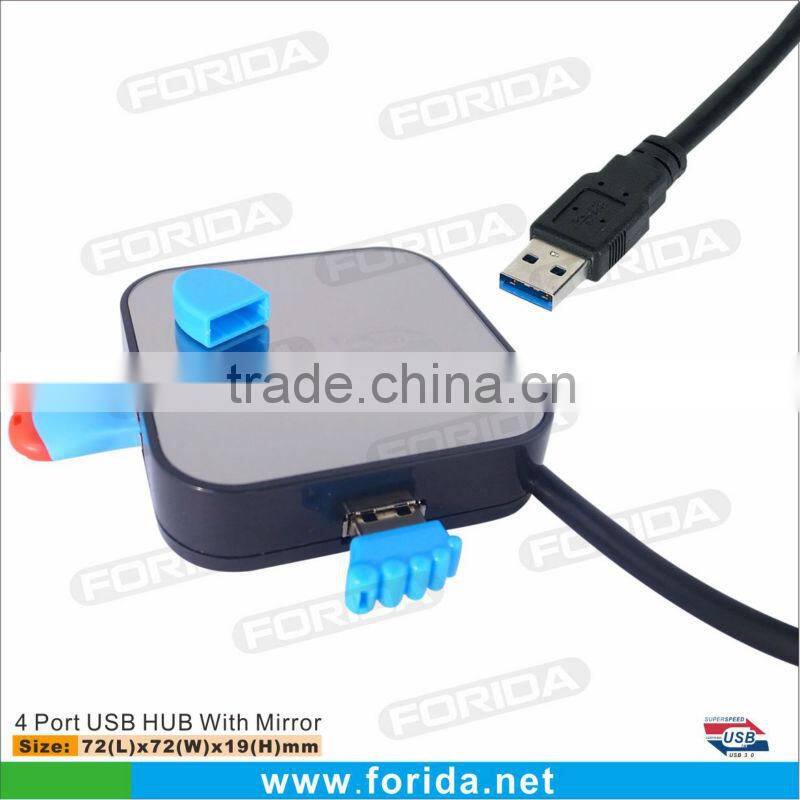 Hi-speed 5gb USB 3.0 4 Port HUB with Mirror