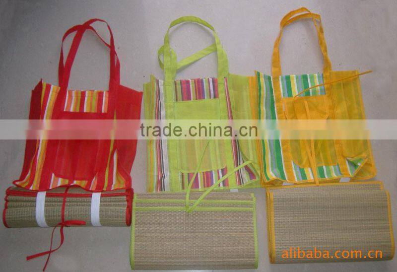 Beach straw mat ,outdoor woven straw beach mat-TC107