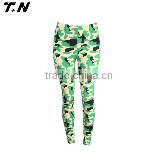 ladies stretchy 3D printed jogging Gym yoga leggings