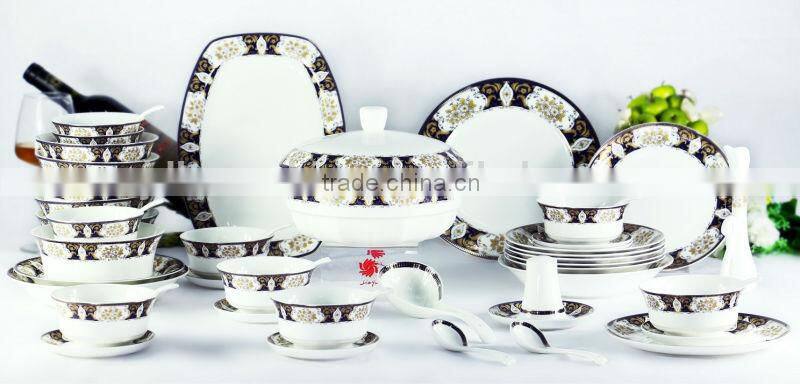 new design bone china manufacturing ceramic porcelain dinnerware sets