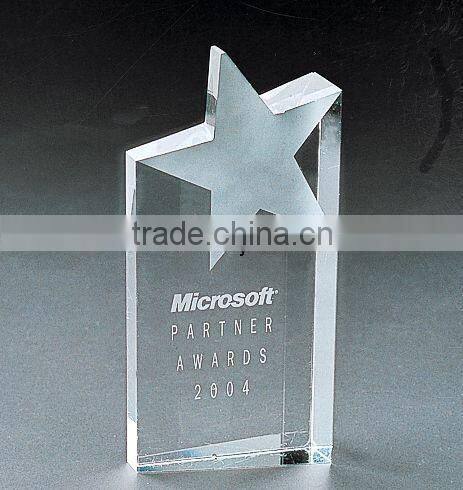 Customed Diamond Shaped Photo K9 Crystal Blank with Base