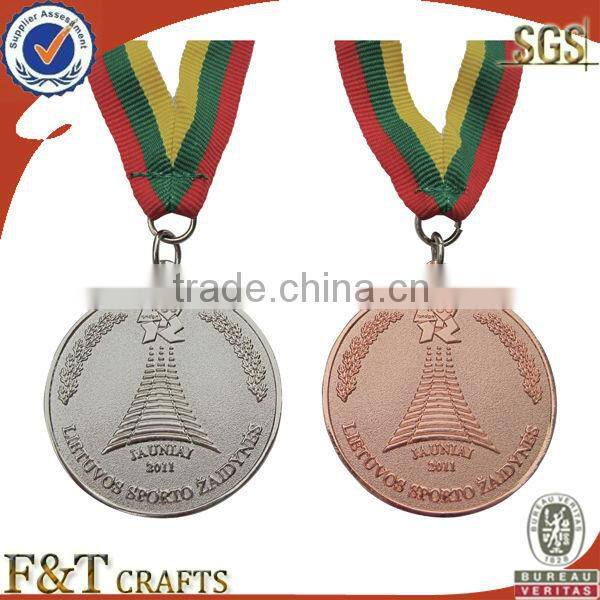 gold award metal swimming medals with custom logo