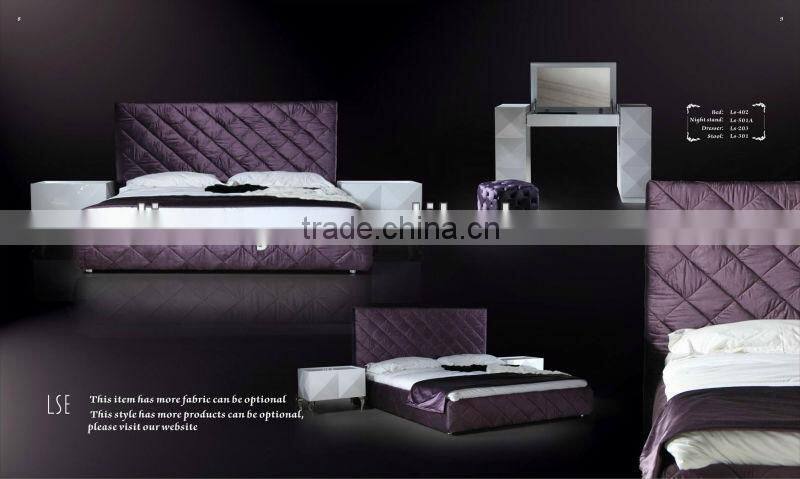 Fabric dressing stool with crystal buttons (LS-301A & B)