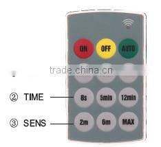 SK808 Manufacturer 85-265V /AC led pir sensor with remote control,360 pir sensor