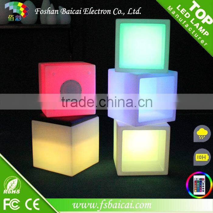 Professional made rechargeable rgb LED Cube Chair/LED Cube Furniture/Event furniture