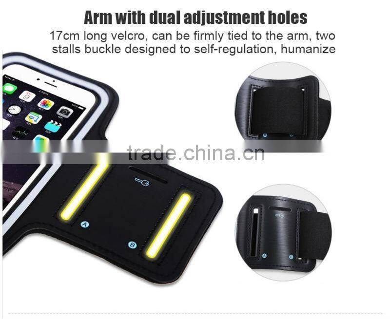 12 Colors 5.5 Inch phone Mobile Phone Armbands Gym Running Sport ArmBand For Apple iphone 6 plus/Samsung Note 4/5/3/2