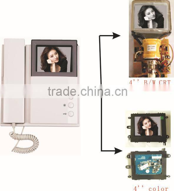 Video Door Phone monitor with 100 to 220V AC Power Source, Supports Up to 2 Door Cameras