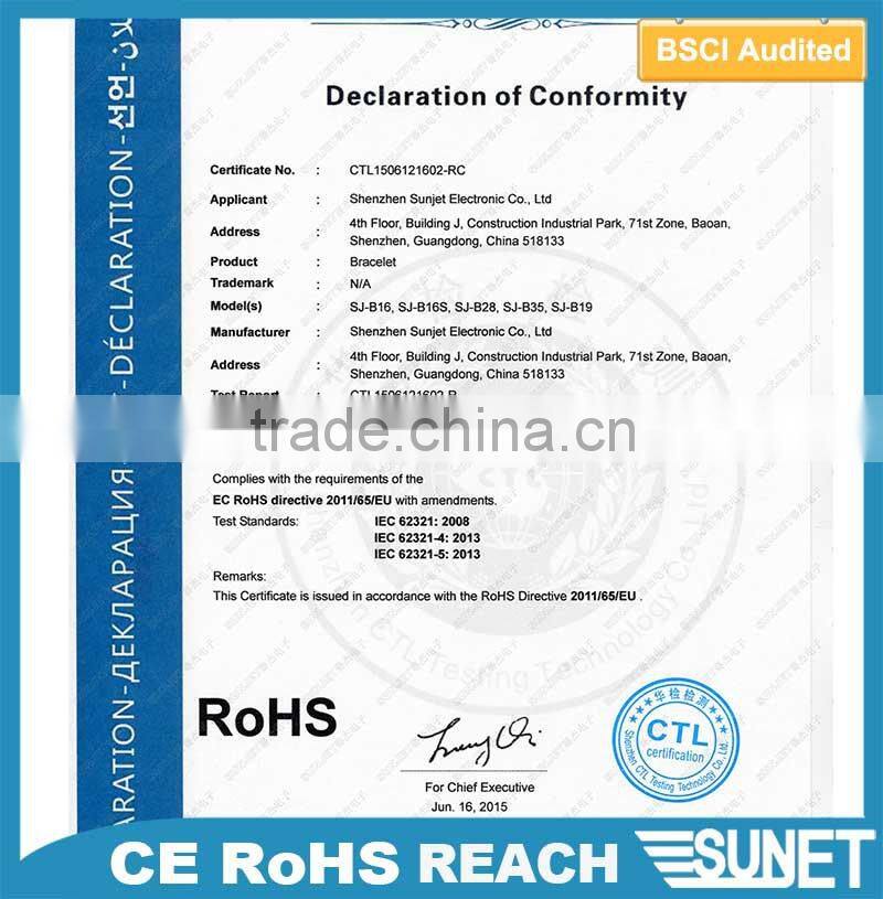 Hot new products for 2016 plastic soft glow-bracelet