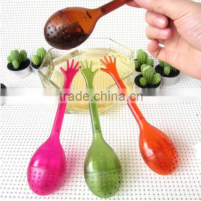 Funny help me plastic tea strainers mesh
