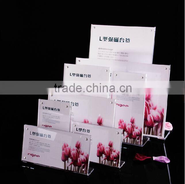 JLP Customized acrylic tent card holder,cup holder for card table